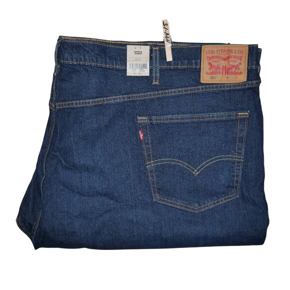 Levis 559 Men's Size 60x32 Jeans Relaxed Fit Straight Leg Dark Wash Denim NWT - Picture 10 of 10